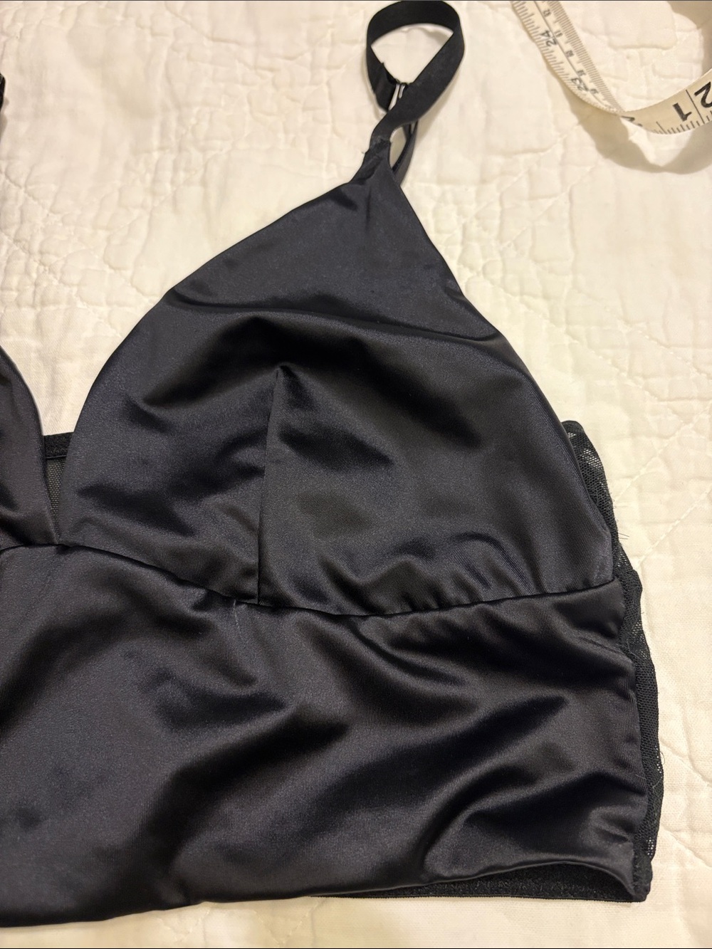 NWOT Auden Black Longline Bralette with Adjustable Straps - Picture 6 of 7